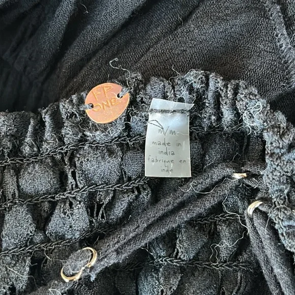 🚫 SOLD Free People Adell Cami Y2K Fairycore Black M - Picture 9 of 11